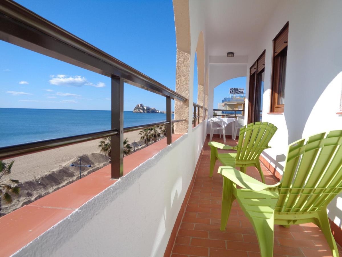 Apartament Primera Linea De Playa, Ada Benedicto Xiii, Aire Acondicionado, Wifi, Parking Peñiscola Zewnętrze zdjęcie