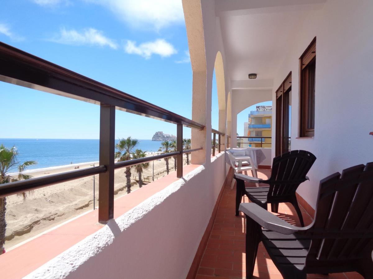 Apartament Primera Linea De Playa, Ada Benedicto Xiii, Aire Acondicionado, Wifi, Parking Peñiscola Zewnętrze zdjęcie