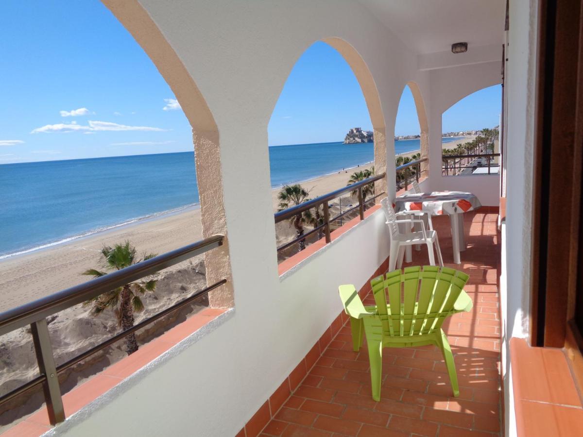 Apartament Primera Linea De Playa, Ada Benedicto Xiii, Aire Acondicionado, Wifi, Parking Peñiscola Zewnętrze zdjęcie