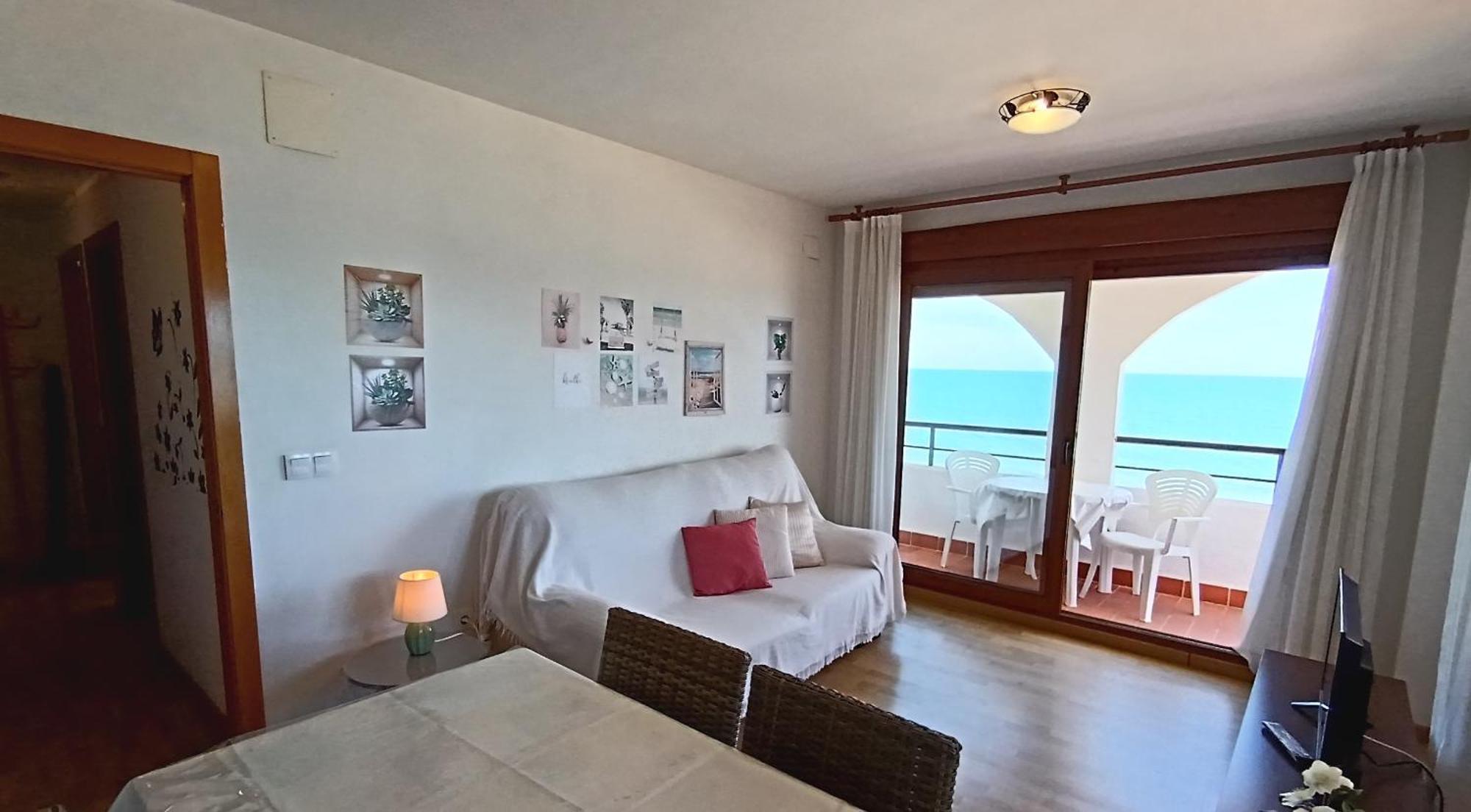 Apartament Primera Linea De Playa, Ada Benedicto Xiii, Aire Acondicionado, Wifi, Parking Peñiscola Zewnętrze zdjęcie