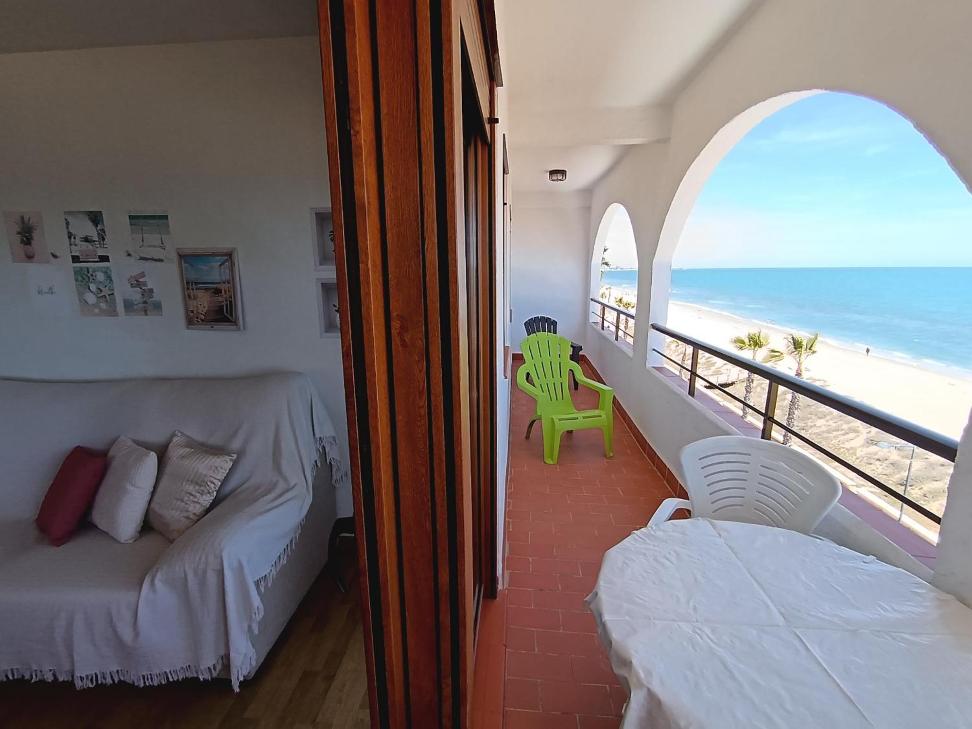 Apartament Primera Linea De Playa, Ada Benedicto Xiii, Aire Acondicionado, Wifi, Parking Peñiscola Zewnętrze zdjęcie