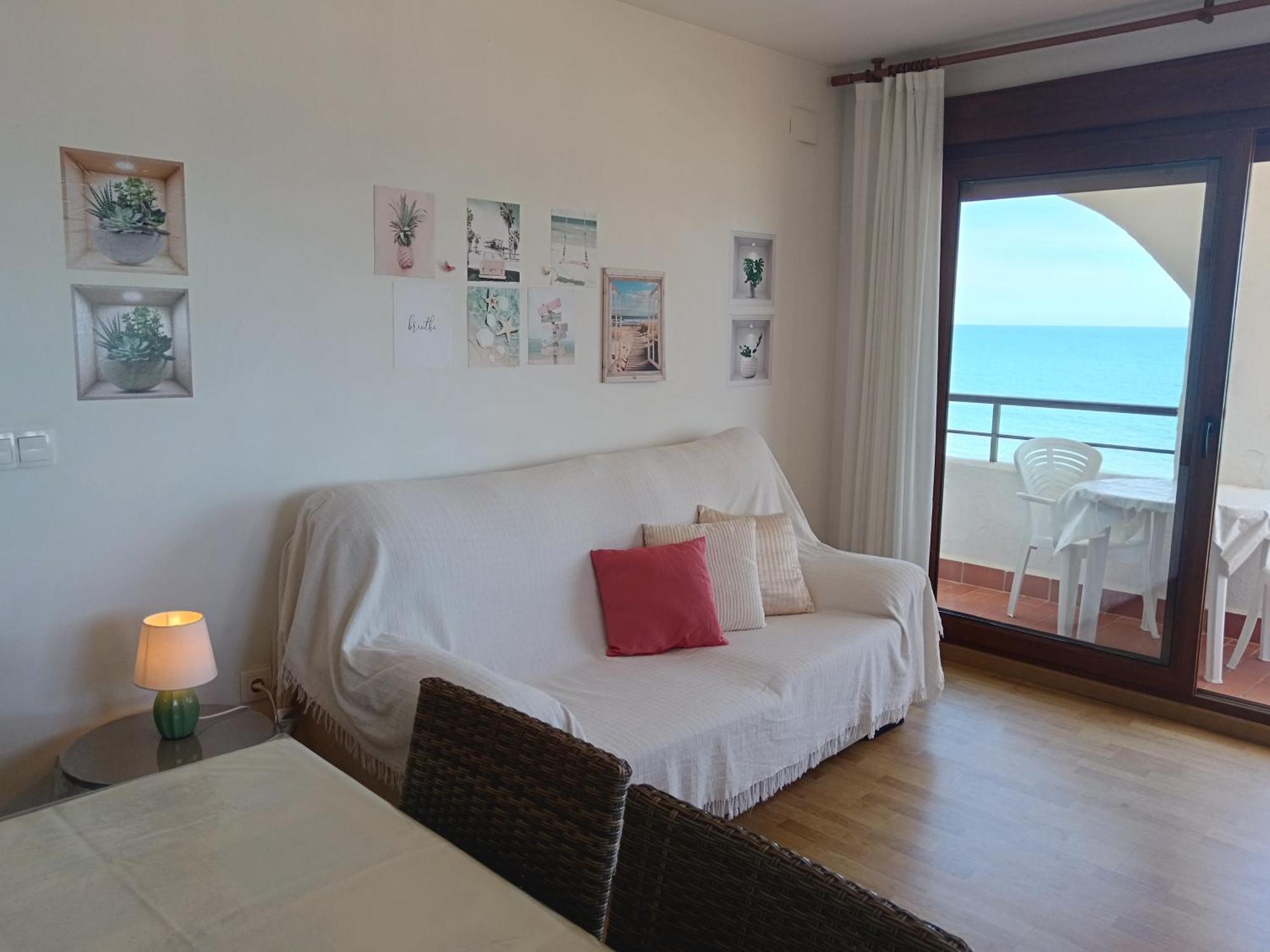 Apartament Primera Linea De Playa, Ada Benedicto Xiii, Aire Acondicionado, Wifi, Parking Peñiscola Zewnętrze zdjęcie