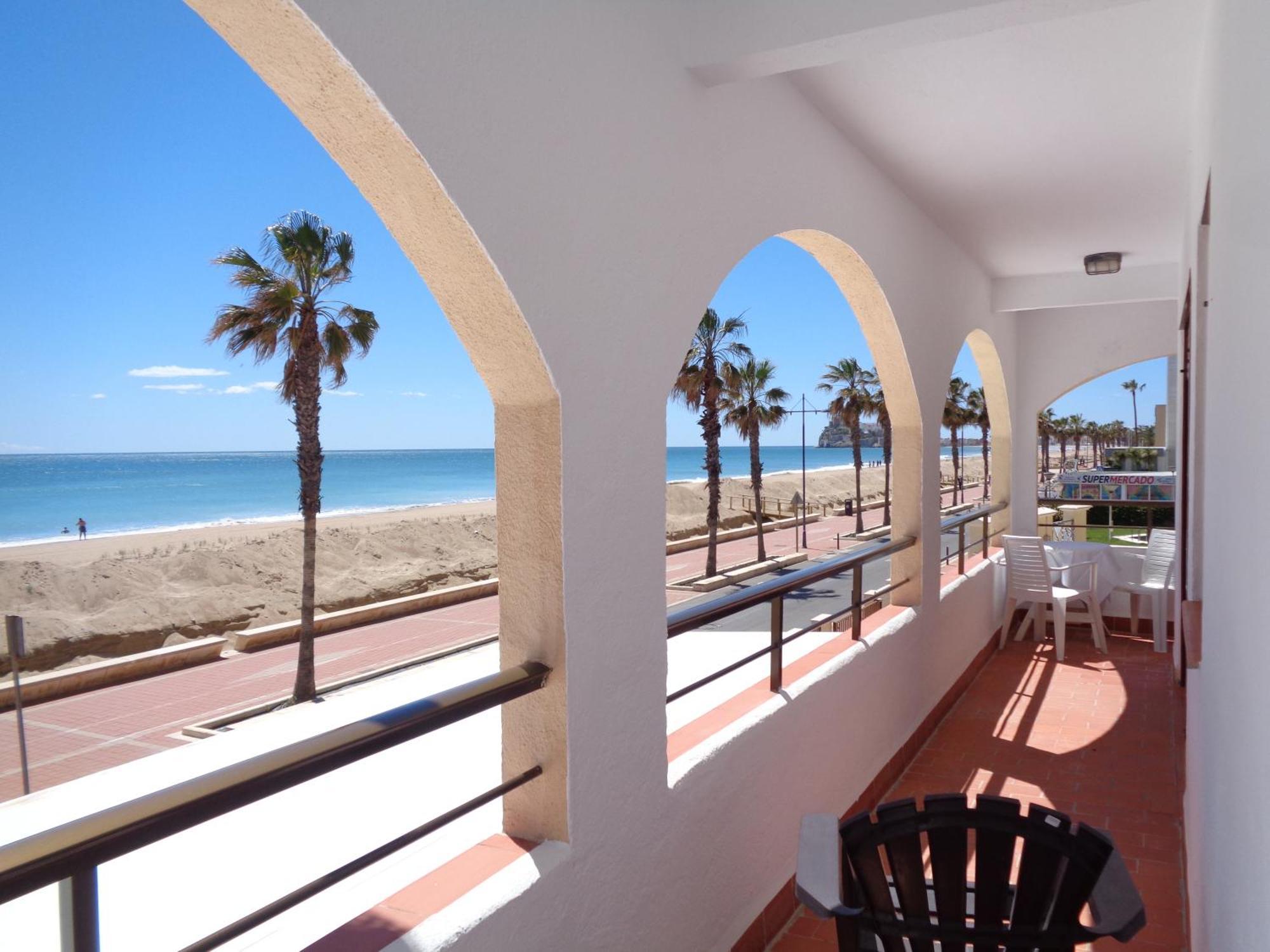 Apartament Primera Linea De Playa, Ada Benedicto Xiii, Aire Acondicionado, Wifi, Parking Peñiscola Zewnętrze zdjęcie